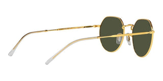 Ray-ban Jack Rb 3565 Unisex Gold Round Sunglasses