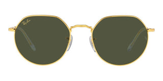 Ray-ban Jack Rb 3565 Unisex Gold Round Sunglasses