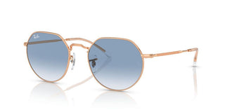 Ray-Ban JACK RB 3565 unisex Rose gold Round Sunglasses