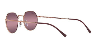 Ray-Ban JACK RB 3565 unisex Rose gold Round Sunglasses