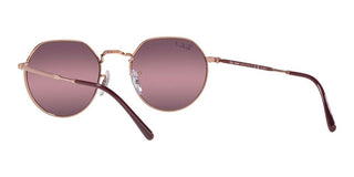 Ray-Ban JACK RB 3565 unisex Rose gold Round Sunglasses