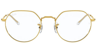 Ray-Ban JACK RX 6465 unisex Gold Geometric Eyeglasses