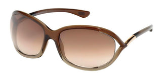 Tom Ford JENNIFER FT 0008 women Brown Geometric Sunglasses