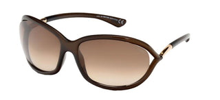 Tom Ford JENNIFER FT 0008 women Brown Geometric Sunglasses