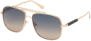 Tom Ford JUDE FT 0669 men Rose gold Pilot Sunglasses