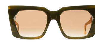 Dita KAMIN unisex Green Squared Sunglasses