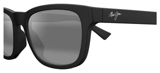 Maui Jim Kapi'i Mj0617s Unisex Black Squared Sunglasses