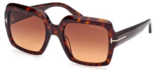 Tom Ford KAYA FT 1082 women Havana Geometric Sunglasses