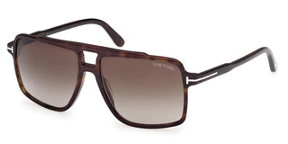 Tom Ford KEMP FT1177 unisex Havana Pilot Sunglasses