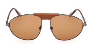 Tom Ford KEN FT 1095 unisex Ruthenium Pilot Sunglasses