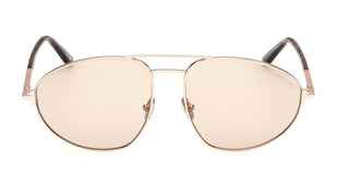 Tom Ford KEN FT 1095 unisex Rose gold Pilot Sunglasses