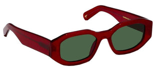 L.G.R KHARTOUM SUN women Red Geometric Sunglasses