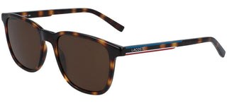 Lacoste L915S men Havana Squared Sunglasses