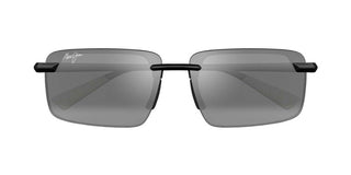 Maui Jim LAULIMA AF 656 men Black Geometric Sunglasses