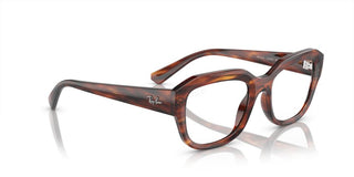 Ray-Ban LEONID RX 7225 unisex Havana Squared Eyeglasses