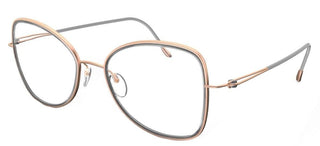 Silhouette LITE DUET 4558 women Rose gold Butterfly Eyeglasses