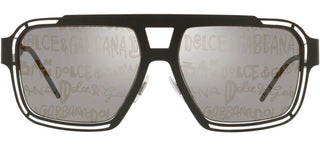 Dolce & Gabbana LOGO DG 2270 men Black Pilot Sunglasses