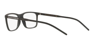 Dolce & Gabbana LOGO DG 5044 men Black Geometric Eyeglasses