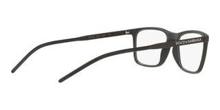 Dolce & Gabbana LOGO DG 5044 men Black Geometric Eyeglasses