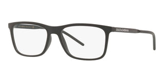 Dolce & Gabbana LOGO DG 5044 men Black Geometric Eyeglasses