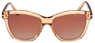 Tom Ford LUCIA FT 1087 unisex Brown Squared Sunglasses