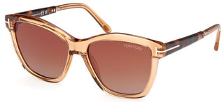 Tom Ford LUCIA FT 1087 unisex Brown Squared Sunglasses