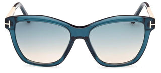 Tom Ford LUCIA FT 1087 unisex Blue Squared Sunglasses