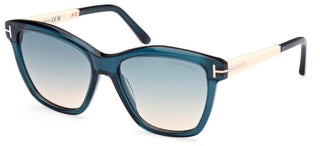 Tom Ford LUCIA FT 1087 unisex Blue Squared Sunglasses