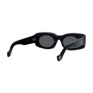 LOEWE LW40033I unisex Black Oval Sunglasses