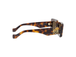 LOEWE Anagram LW40101I women Havana Rectangle Sunglasses