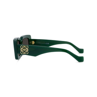 LOEWE LW40102F women Green Geometric Sunglasses