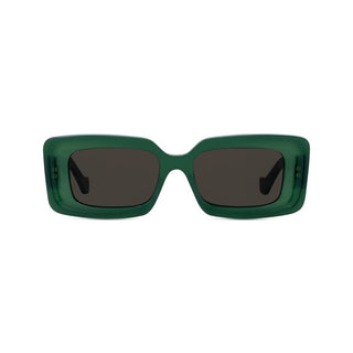 LOEWE LW40102F women Green Geometric Sunglasses