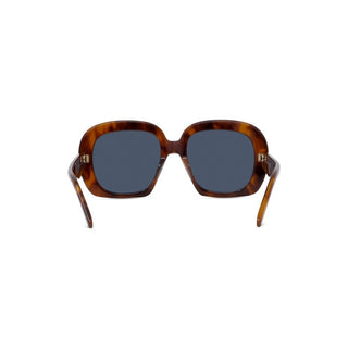 LOEWE LW40113U women Havana Geometric Sunglasses