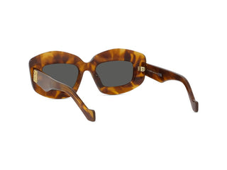 LOEWE Anagram LW40114I women Havana Rectangle Sunglasses