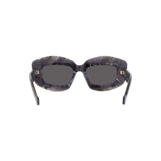 LOEWE LW40114I women Black Rectangle Sunglasses