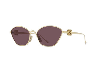 LOEWE Anagram LW40115U women Gold Cat Eye Sunglasses