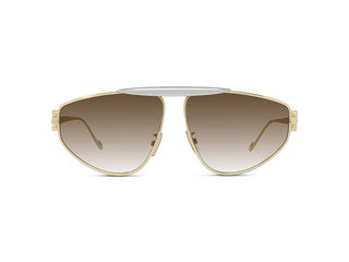 LOEWE Anagram LW40116U women Gold Pilot Sunglasses