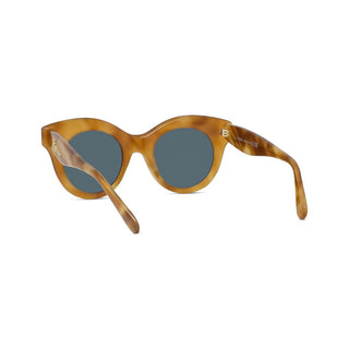 LOEWE Curvy LW40126I women Havana Round Sunglasses