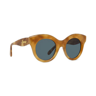 LOEWE Curvy LW40126I women Havana Round Sunglasses