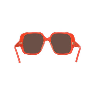 LOEWE LW40134U women Orange Geometric Sunglasses