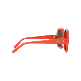 LOEWE LW40134U women Orange Geometric Sunglasses