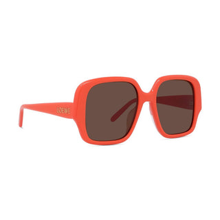 LOEWE LW40134U women Orange Geometric Sunglasses