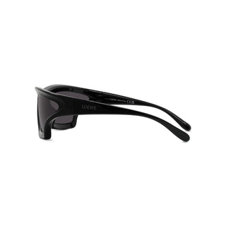 LOEWE LW40143U men Black Shield Sunglasses