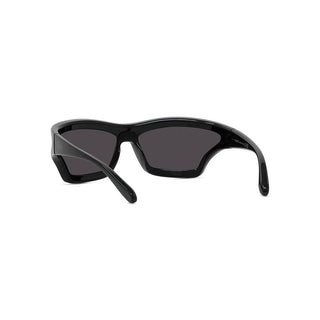 LOEWE LW40143U men Black Shield Sunglasses