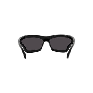 LOEWE LW40143U men Black Shield Sunglasses