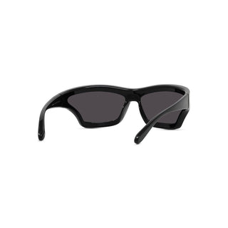 LOEWE LW40143U men Black Shield Sunglasses