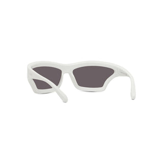 LOEWE LW40143U men White Shield Sunglasses