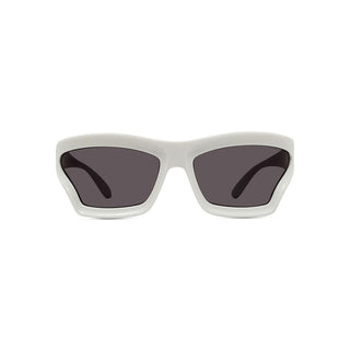 LOEWE LW40143U men White Shield Sunglasses