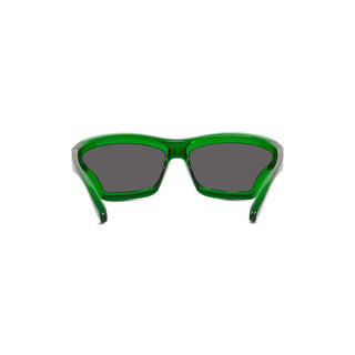 LOEWE LW40143U men Green Shield Sunglasses