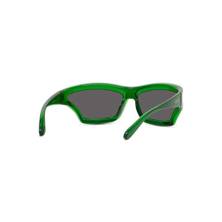 LOEWE LW40143U men Green Shield Sunglasses